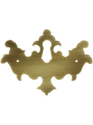 Solid Brass Colonial Chippendale Style Keyhole Cover